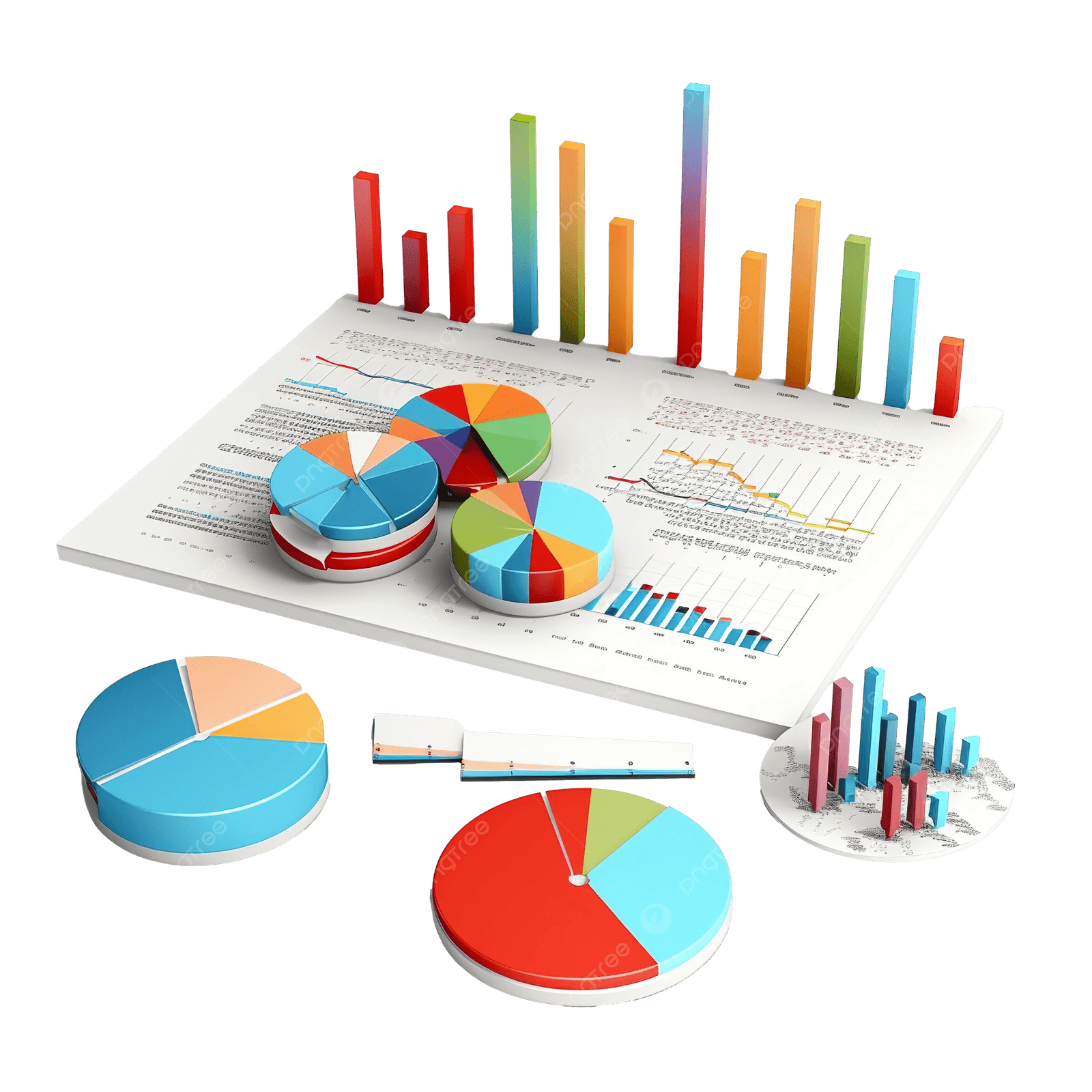 Trade Statistics Graph Illustration
